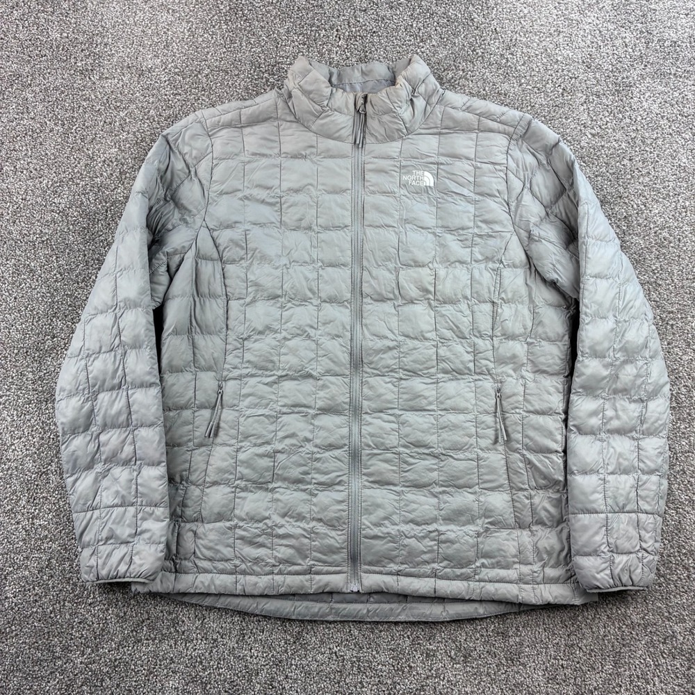 The North Face ThermoBall Eco Jacket Women's XL Gray Puffer Quilted NF0A5GLD